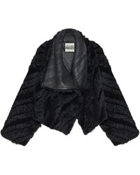 Yves Salomon - Chaqueta corta drapeada - Lyst