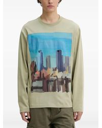 HUGO - プリント ロングtシャツ - Lyst