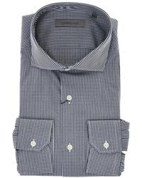 Corneliani - Checked Cotton Shirt - Lyst
