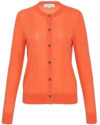 Lee Mathews - Mila Cable-Knit Button-Up Cardigan - Lyst