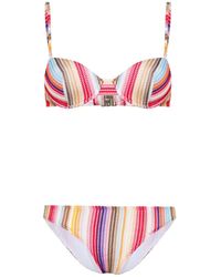 Missoni - Striped Balconette Bikini - Lyst