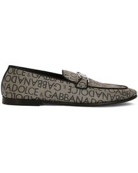 Dolce & Gabbana - Slippers With Logo Plaque - Lyst