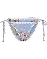Zimmermann - Awaken Bikinislip Met Bloemenprint - Lyst