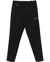 Low Brand - Gerade Hose mit Ringdetail - Lyst