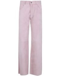 Haikure - Suede Trousers - Lyst
