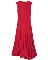 Tory Burch - Flared Cotton Silk Dress - Lyst