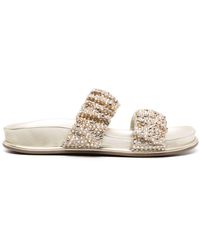 Le Silla - Pool Side Leather Sandals - Lyst
