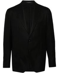 Tagliatore - Blazer Met Enkele Rij Knopen Van Scheerwol - Lyst
