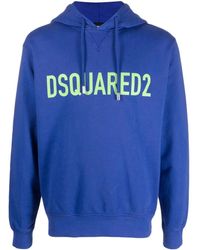 DSquared² - Logo-Print Cotton Hoodie - Lyst