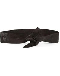 Cortana - Jin 4 Tie-Fastening Leather Belt - Lyst