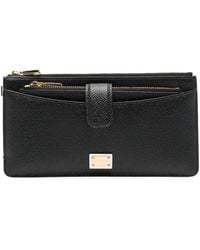 Dolce & Gabbana - Mini Dauphine-Print Leather Wallet - Lyst