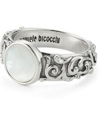 Emanuele Bicocchi - Arabesque Engraved Chevalier Ring - Lyst
