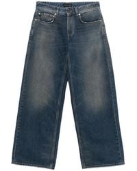 Balenciaga - Jeans Mit Logo-Patch - Lyst