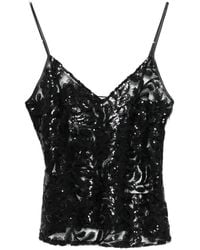 Golden Goose - Sequin V-Neck Top - Lyst