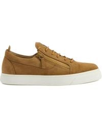 Giuseppe Zanotti - Frankie Zip-Fastening Suede Trainers - Lyst