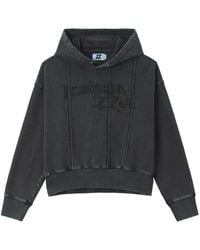 Izzue - Logo-Embroidered Paneled Hoodie - Lyst