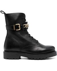 Twin Set - Chain-link Leather Ankle Boots - Lyst