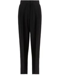 Fabiana Filippi - Cady Pleated High-Waisted Trousers - Lyst