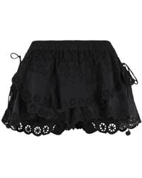 Isabel Marant - Cotton And Silk Shorts - Lyst