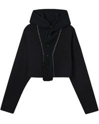 Y's Yohji Yamamoto - Hoodie Met Knopen - Lyst