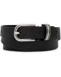 KARL LAGERFELD - Logo-Debossed Buckle Belt - Lyst