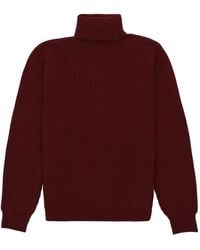 Fortela - Pull Nervuré Brighton À Col Montant - Lyst