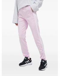 adidas - Trefoil-Embroidered Side-Stripe Track Pants - Lyst