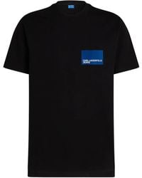 KARL LAGERFELD - Box Logo T-Shirt - Lyst