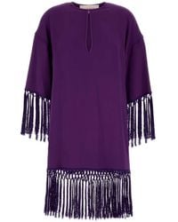 Valentino Garavani - Cady Couture Midi Dress - Lyst