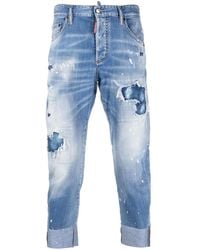 DSquared² - Distressed Ripped Jeans - Lyst