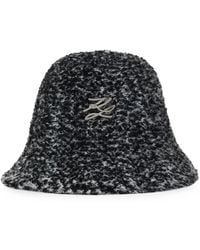 KARL LAGERFELD - K/Autograph Bouclé Bucket Hat - Lyst