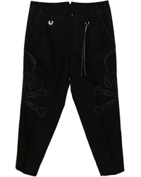 Mastermind Japan - Logo-Embroidered Trousers - Lyst