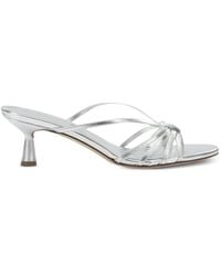 Aeyde - Abby Laminated Leather Sandals - Lyst