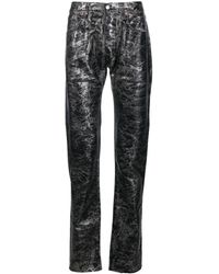 GALLERY DEPT. - Abstract-print Metallic Straight-leg Jeans - Lyst