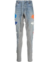 Greg Lauren - Pantalon de jogging en jean à design patchwork - Lyst