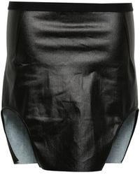 Rick Owens - Beschichteter Minirock - Lyst