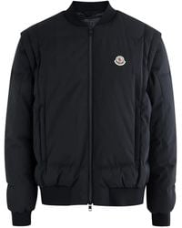 Moncler - Taku Logo-Patch Bomber Jacket - Lyst