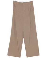 White Sand - Pantalon Ample À Carreaux - Lyst