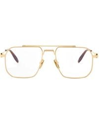 Akoni - Atlas Pilot-Frame Titanium Glasses - Lyst
