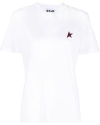 Golden Goose - Camiseta con logo estampado y estrella - Lyst