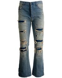 Amiri - Destroyed Straight Flare Jean - Lyst