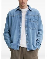 Won Hundred - Camisa vaquera con bolsillo de parche - Lyst