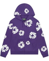 DENIM TEARS - Zipped Cotton Hoodie - Lyst