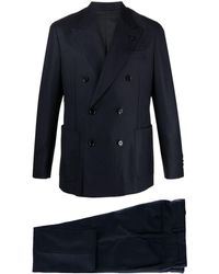 Lardini - Prince Of Wales Tailored Wool Suit - Lyst