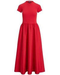 Polo Ralph Lauren - Short-Sleeve Midi Dress - Lyst