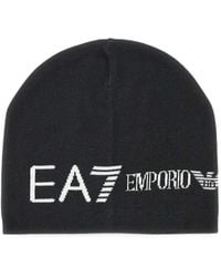 EA7 - Bonnet À Logo En Jacquard - Lyst