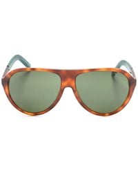 Moncler - Roque Pilot-Frame Sunglasses - Lyst
