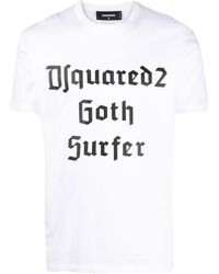 DSquared² - T-shirt Met Tekst - Lyst