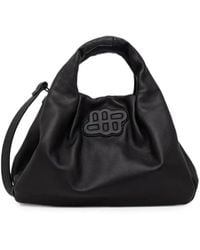 Munthe - Small Lixia Logo-Patch Ruched Tote Bag - Lyst