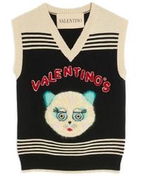 Valentino Garavani - Le Chat De La Maison Embroidered Gilet - Lyst